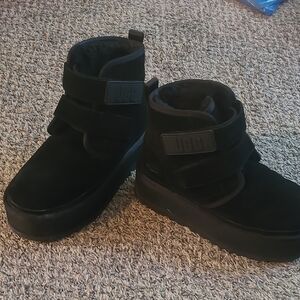 UGG Womens Black Suede Boots